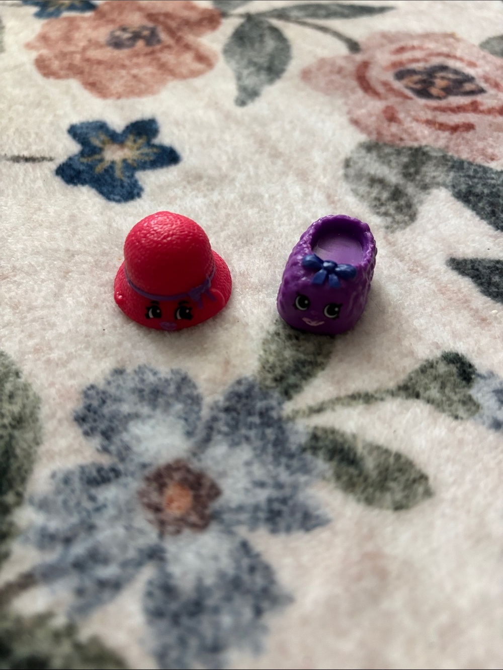 Shopkins Pink Hat and Purple Slipper